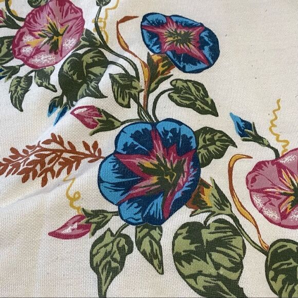 VINTAGE Handpainted floral crewneck top size L - Picture 4 of 9